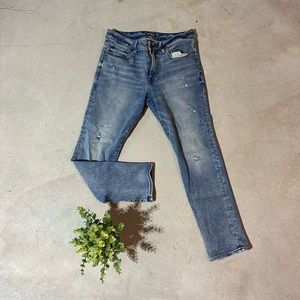 Express Slim Slight Distress Jeans